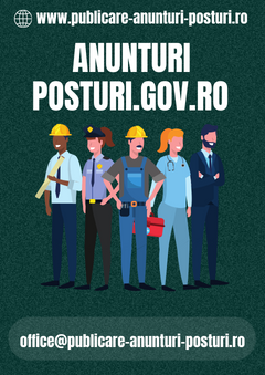 anunt angajare posturi gov